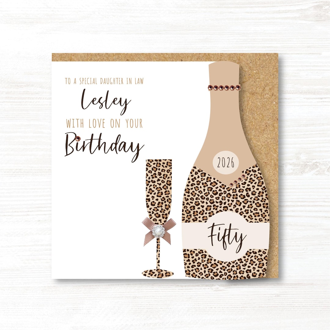 Biglietto Di Compleanno Elegante Per Donna – Cocktail E Fiori Con Lamina Oro – 40° 50° 60° 70° – Old English Company