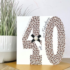 Cartão de aniversário personalizado feito à mão 18, 21, 30, 40, irmã, amiga, filha, mãe, tia, prima