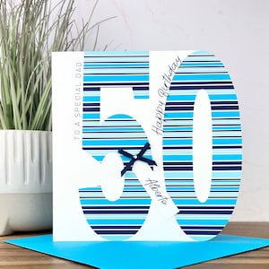 Tarjeta de cumpleaños masculina hecha a mano personalizada 16, 18, 21, 30, 40, 50, 60, 70, 80th Son, Brother, Cousin, Uncle, Friend
