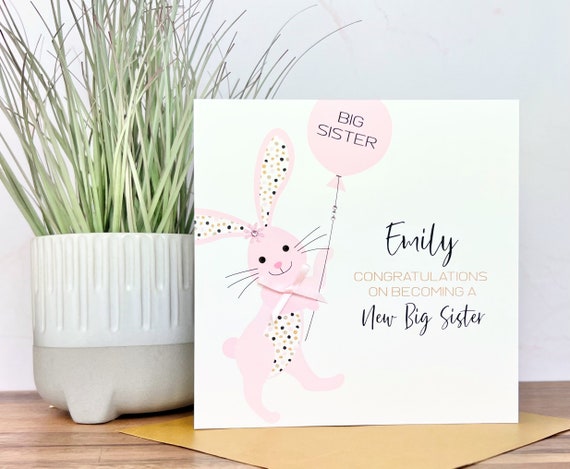 Bunny Congrats Pink Greeting Card Bunny Congrats Pink Greeting Card