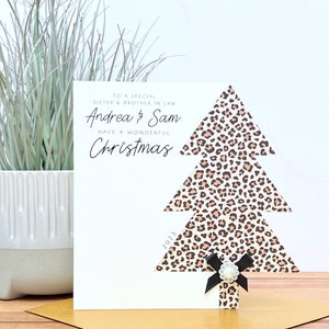Carte de Noël personnalisée faite à la main, maman et papa, grands-parents, amis, fille, fils, tante, oncle, nièce, neveu
