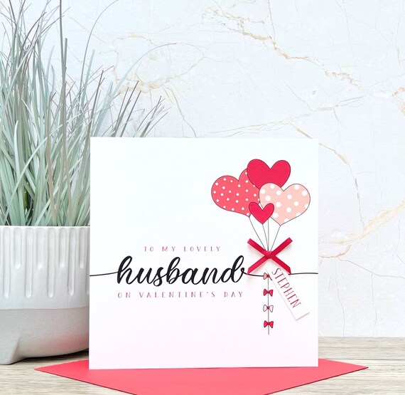 Valentine's Day Card Lovely Husband Valentine's Day Card Lovely Husband