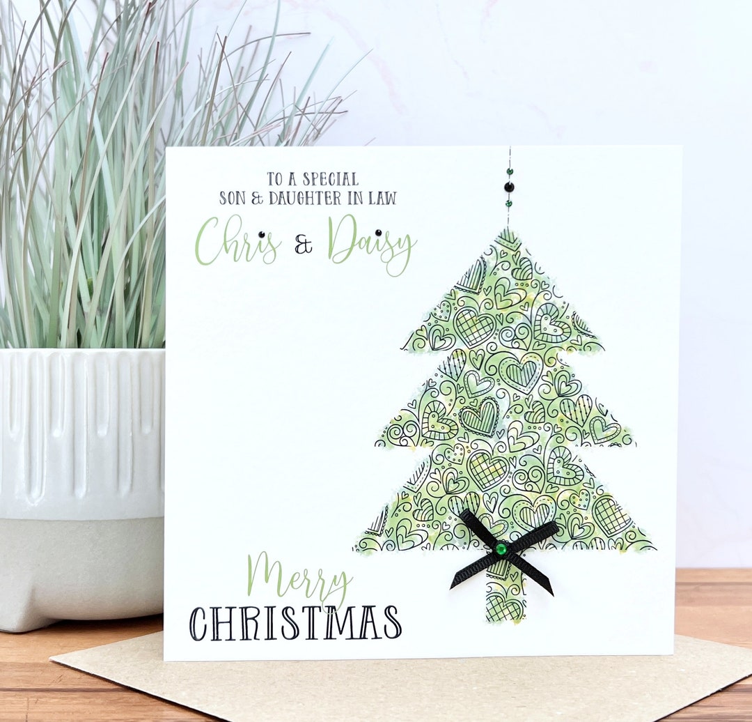 Greetingles Biglietto Di Natale Goffrato Con Busta - Formato Grande Con Interno Colorato - Per Nipote - 2