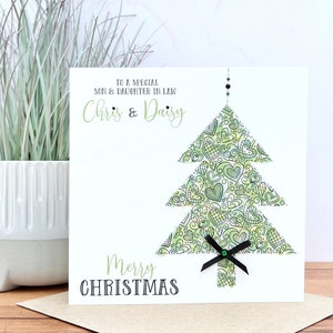 Tarjeta de felicitación navideña, hecha a mano y personalizada, regalo para hija, hijo, amigos, sobrina, sobrino, nieta, nieto, hermana, hermano