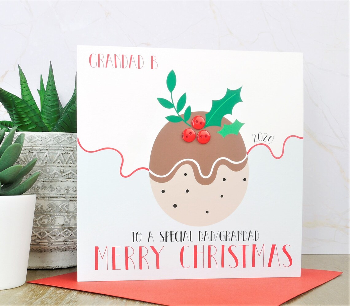 Personalised Handmade Christmas Card Friends Daughter Son | Etsy