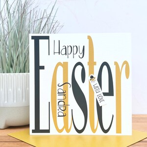 Personalisierte Handgemachte Osterkarte