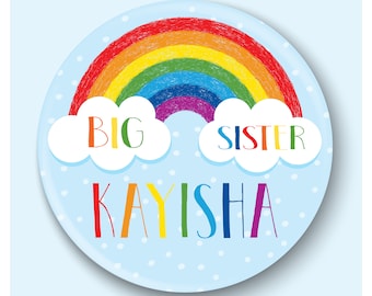 Personalised  New Big Sister Badge