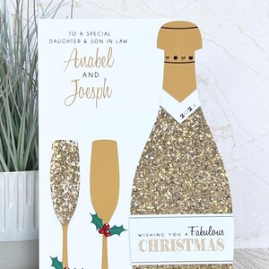 GROTE A5-gepersonaliseerde handgemaakte kerstkaart, cadeau voor zoon, dochter, zus, broer, vrienden, kleindochter, kleinzoon, tante, oom