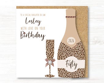 Personalised Handmade Birthday Card 18th, 21st, 30th, 40th Sister, Friend, Daughter, Mum, Auntie, Cousin