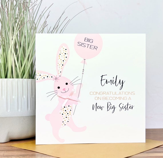 Bunny Congrats Pink Greeting Card Bunny Congrats Pink Greeting Card