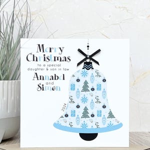 Carte de Noël faite main personnalisée, cadeau pour fille, fils, nièce, neveu, petite amie, petit ami, amis, tante, oncle, soeur, frère