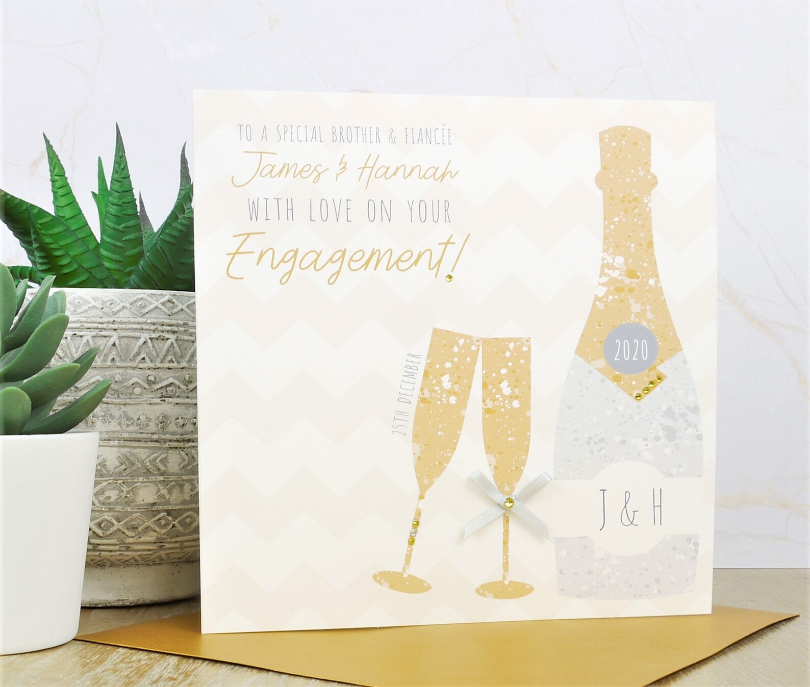 White Cotton Cards PD223"to A Special Son And Fiancée It Started With A