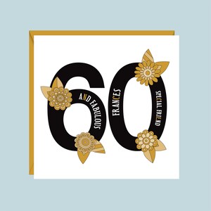 Carte d'anniversaire personnalisée, 18e, 21e, 30e, 40e, 50e, 60e, 70e, 80e, fille, petite-fille, nièce, soeur, filleule, amie
