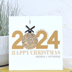 Carte de Noël faite main personnalisée, cadeau pour maman et papa, grands-parents, amis, fille, fils, petite-fille, nièce, neveu, tante, oncle