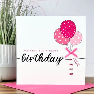 Carte d’anniversaire personnalisée faite à la main