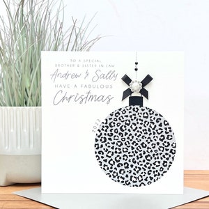 Personalisierte handgemachte Weihnachtskarte, Mama & Papa, Großeltern, Freunde, Tochter, Sohn, Tante, Onkel, Nichte, Neffe