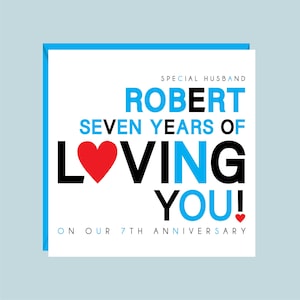 Tarjeta de aniversario de boda personalizada, 1.º, 2.º, 3.º, 4.º, 5.º, 6.º, 7.º, 8.º, 9.º, 11.º, 12.º, 13.º, 14.º, 15.º, 16.º, 17.º, esposo, esposa