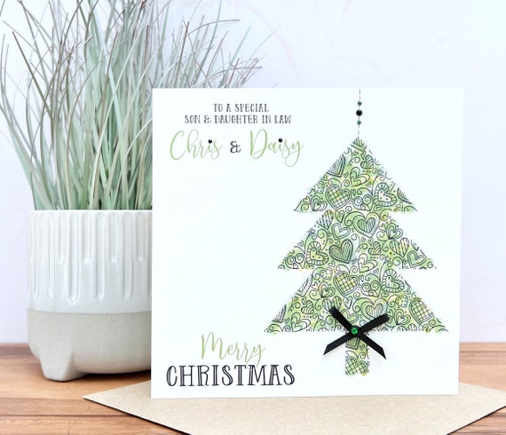 Buy Christmas Greeting Card, Handmade and Personalised, Gift for