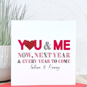 Carte de Saint-Valentin personnalisée faite main, cadeau, souvenir