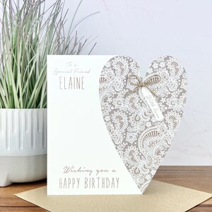 Personalised Handmade Birthday Card, Friend, Sister, Mum, Nanny, Auntie, Daughter, Girlfriend, Daughter in Law, Sister in Law, Godmother