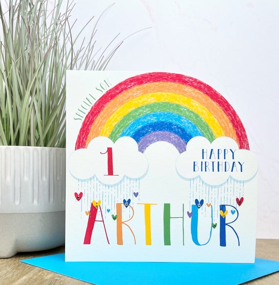 Birthday Rainbow Card Birthday Rainbow Card