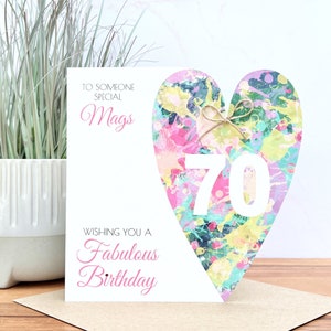 Carte d'anniversaire personnalisée faite main 12ème, 13ème, 14ème, 15ème, 16ème, 18ème, 21ème, 30ème, soeur, cousine, fille, petite-fille, amie, filleule