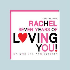 Cartão personalizado de aniversário de casamento, 1º, 2º, 3º, 4º, 5º, 6º, 7º, 8º, 9º, 11º, 12º, 13º, 14º, 15º, 16º, 17º, marido, esposa