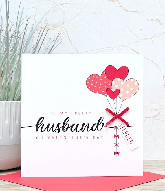 Valentine's Day Card Lovely Husband Valentine's Day Card Lovely Husband