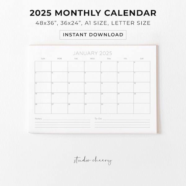 Big 2025 Calendar - Etsy