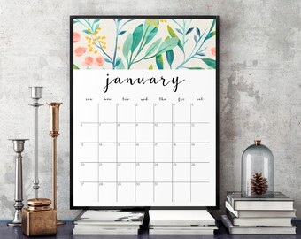Large desk calendar | Etsy