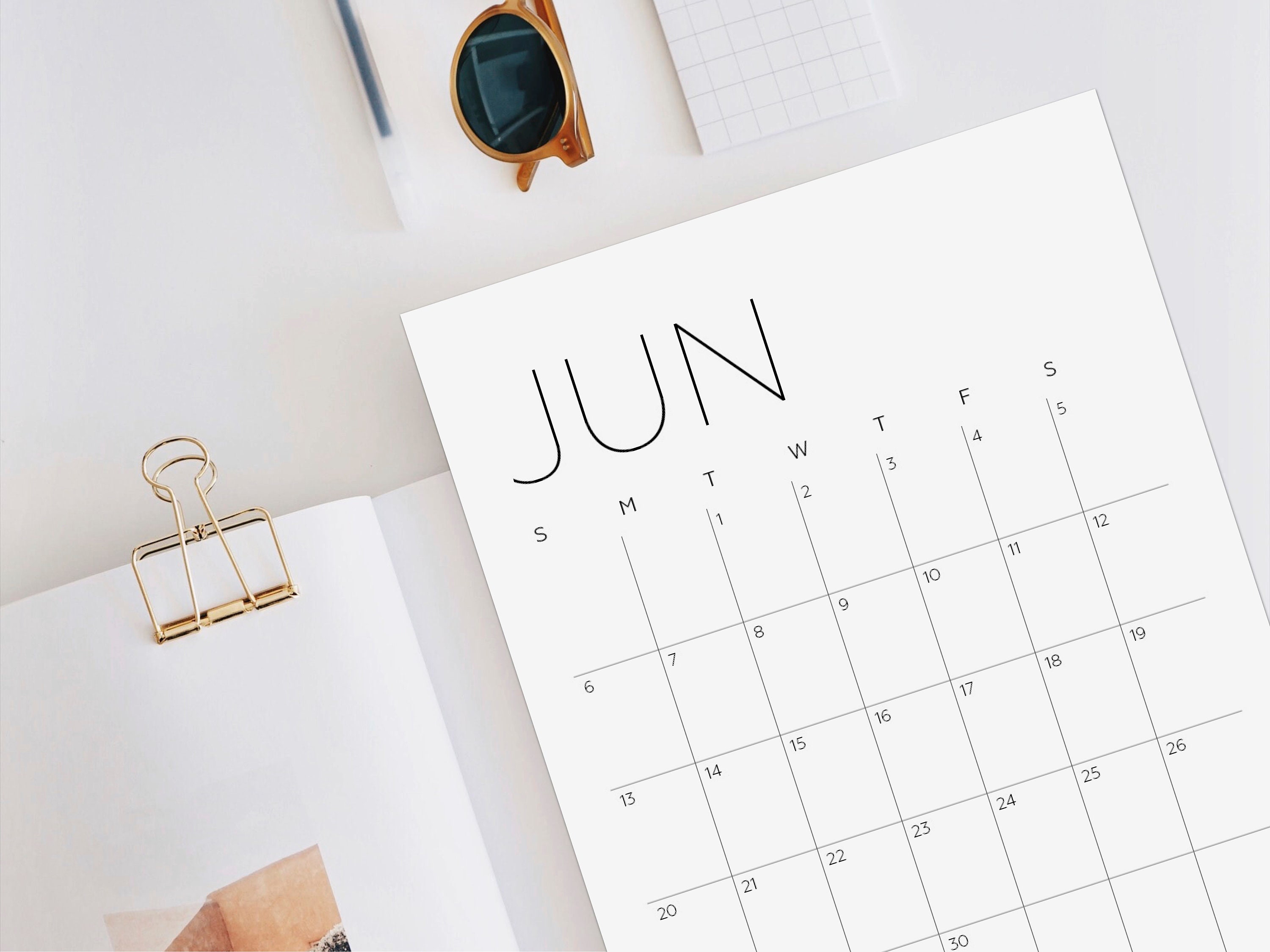 2020 printable big wall calendar 2020 large wall calendar etsy