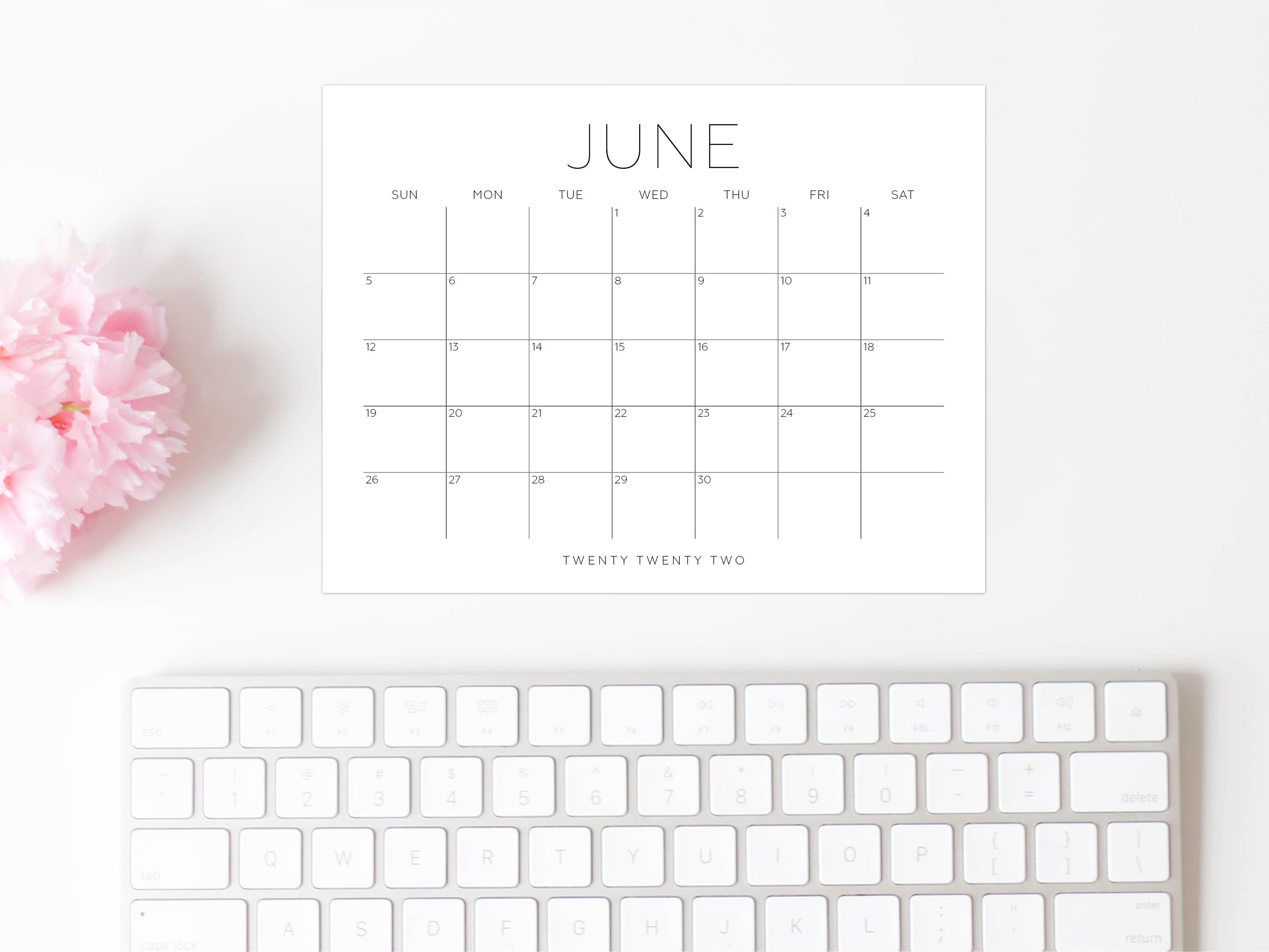 2022 printable calendar monthly calendar 2022 big wall etsy