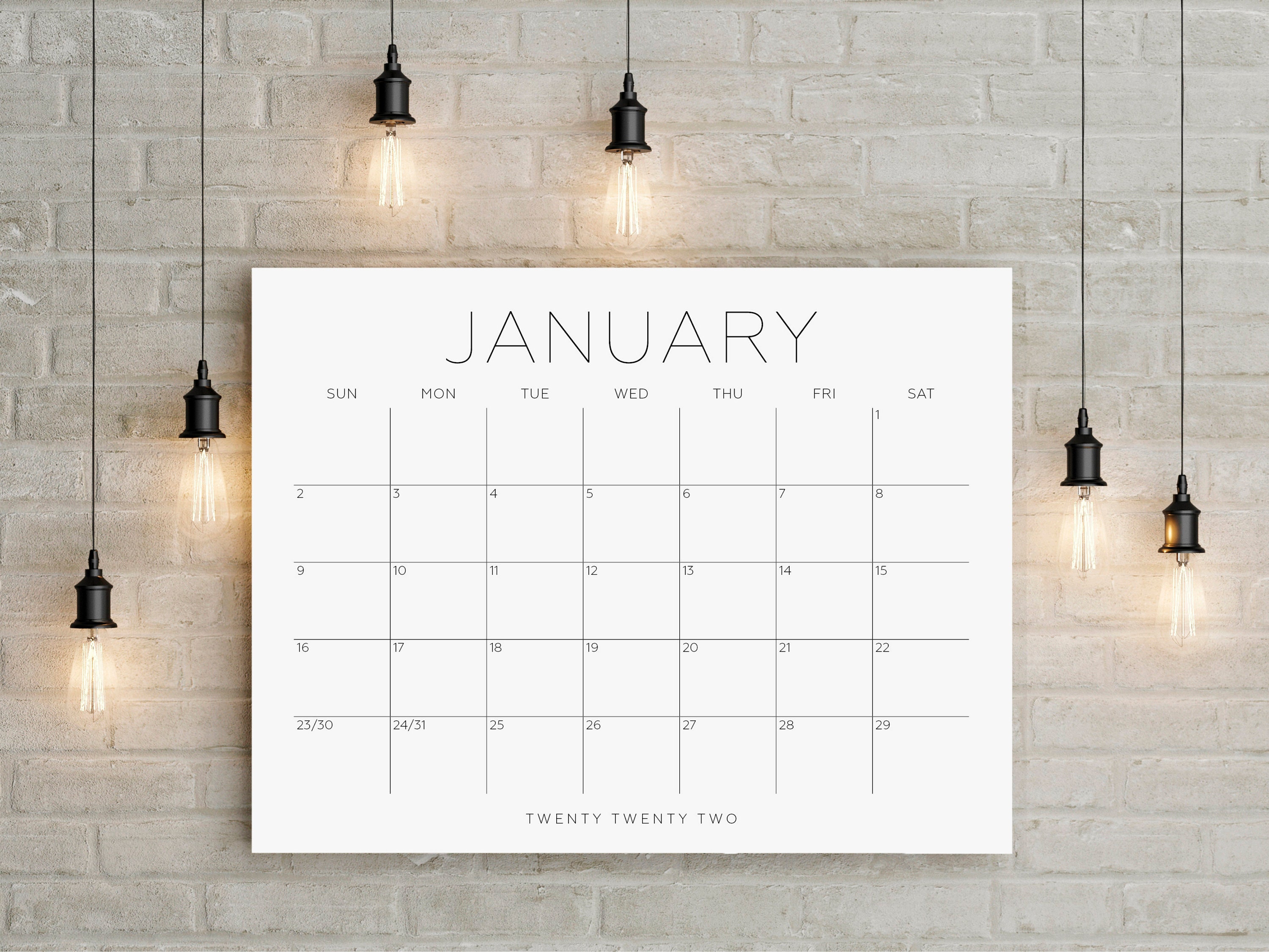 Trends International 2022 Large Print Wall Calendar Large Print 2022 
