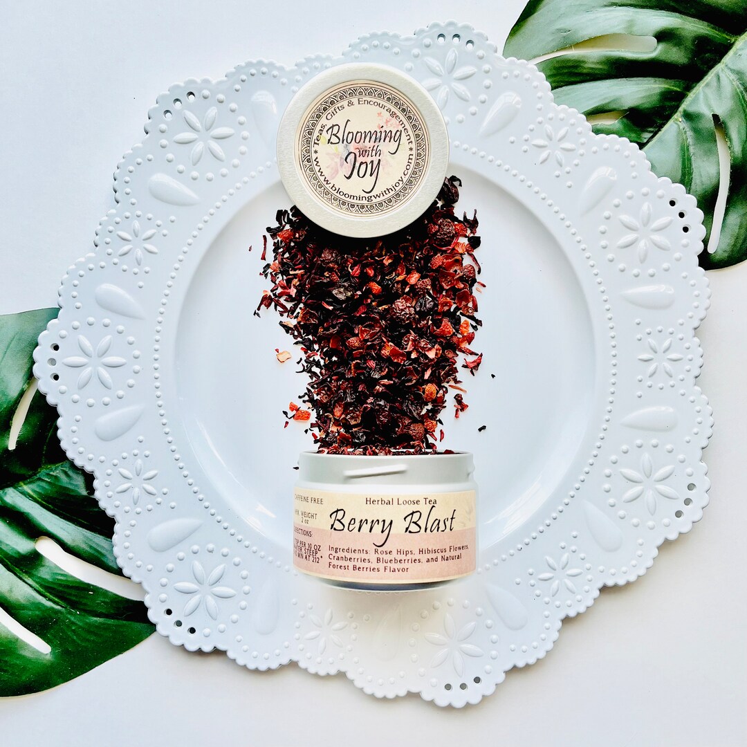 Berry Blast Herbal Tea: Caffeine-free Fruity Loose Leaf - Etsy