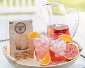 Blood Orange - Cold Brew Iced Tea - Cold Brew Kit - Iced Tea - Cold Brew Bag - Herbal Tea - Fruity Flavor Tea - Loose Leaf - Caffeine Free