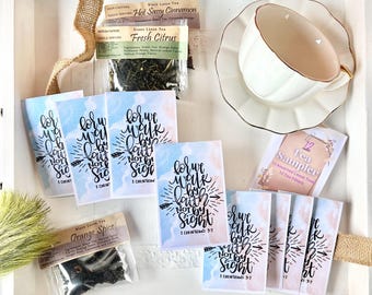 Walk By Faith Tea Sampler | Christian Tea Gift Set, Faith Tea Sampler, Walk by Faith Gift, Inspirational Gift Box, Scripture Gift