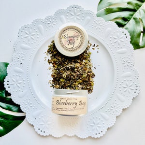 Blueberry Bop White Tea: Hand Blended Loose Leaf Tea