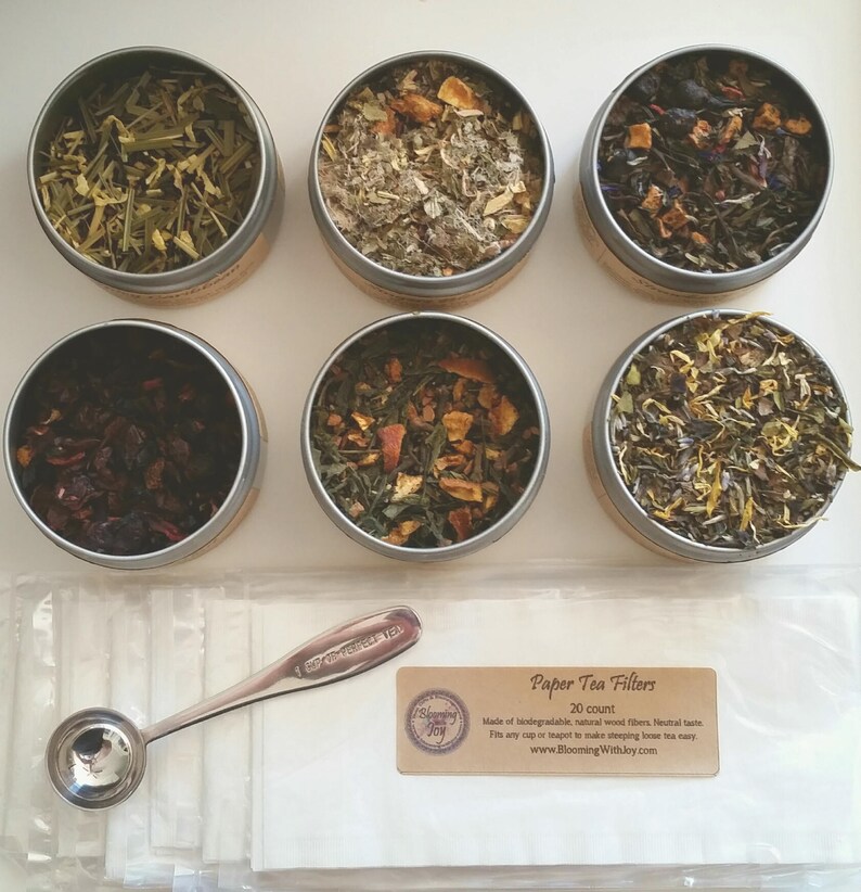 Holiday Tea Bar Loose Tea Set Loose Tea Sampler Gift Etsy