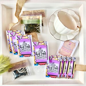 I Like Big Cups and I Cannot Lie , Mothers Day Gift, Mothers Tea Ideas, New Mom Tea Sampler, Loose Tea Favor, Tea for Mom, Cute Gift For Mom