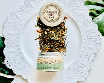 Green Leaf Chai - Loose Green Chai Tea Tin