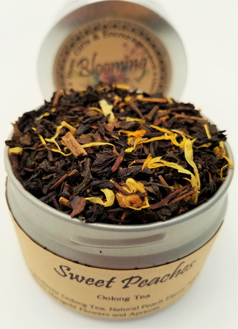Sweet Peaches Peach Tea Oolong Tea Loose Tea Set Peach Etsy