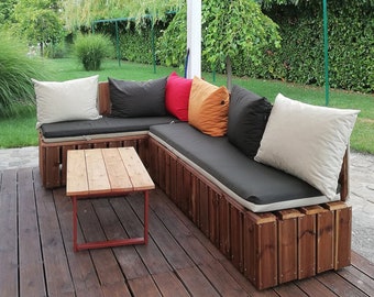 Outdoor Water-Repellent Cushion Covers, Patio Cushion Pillows, Bench Cushion Pillows, Replacement cushion, (COVERS ONLY)