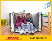 Floor pillow cover, Large Floor cushion, Kids pillow, Kids bean bag chair, Large Cushion, Large Pillow, Floor seating, Floor Pouf, 27x27 quot