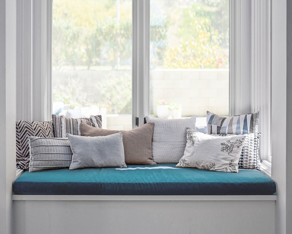 Window Bench Cushion COVER Window Seat Cushion Daybed Etsy