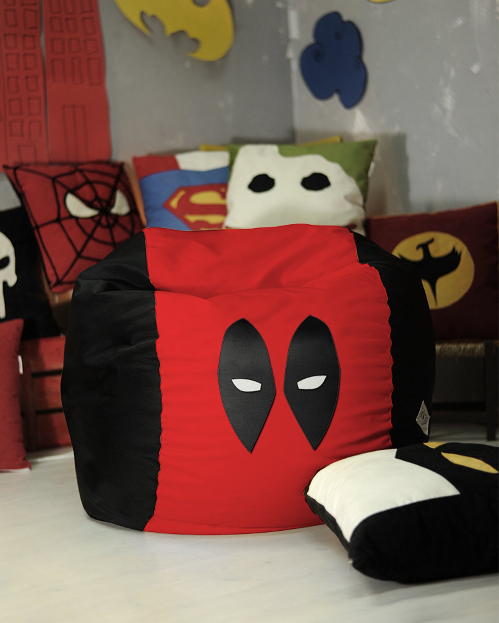 Superhero Kids bean bag chair Cover Children bean bag Kids Etsy