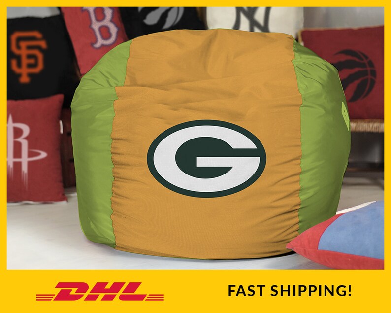 Green Bay PACKERS Bean Bag Chair Cover Nfl Bean Bag Super Etsy
