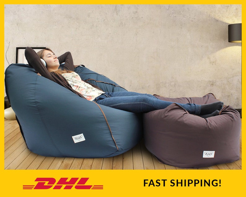 Adult bean bag chair cover Large Bean bag BeanBag chair Etsy