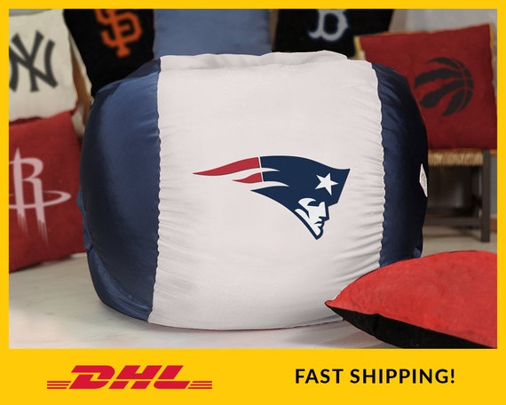 New England Patriots Bean Bag Chair Cover Nfl Bean Bag Etsy