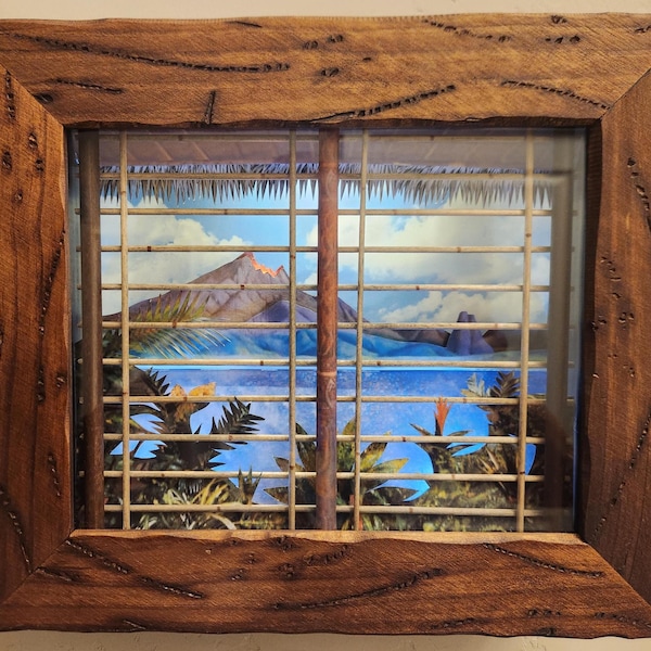 Vitrine Tiki Room/Trader Sams 8 x 10 - ÉCLAIRÉE (à suspendre) - Image non contractuelle - De légères variations peuvent exister pour la reproduction. Le cadre peut différer.