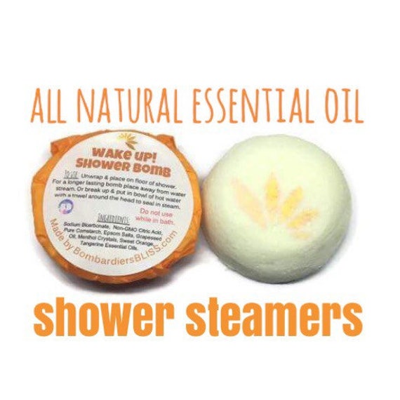 Shower Wake Up Bomb Orange Essential Oil and Menthol Etsy